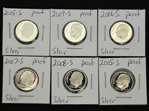 lot 162 image: Roosevelt Silver Proof Dimes