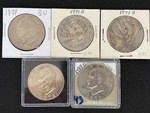 lot 164 image: Eisenhower Dollars