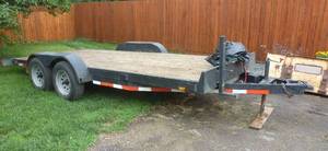 lot 5 image: 2008 Dressen Trailer 16 ft  long 80 in wide, 9,000 lb winch