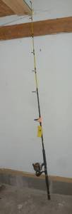lot 14 image: 7 foot Zebco Spincast Hawg Seeker rod and reel