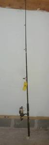 lot 15 image: 7 foot Shakespeare Spincast Contender rod and reel