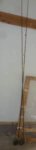 lot 16 image: Two 8 foot fly fishing rod and reels