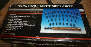 lot 65 image: 36-in-1 stamping tool set