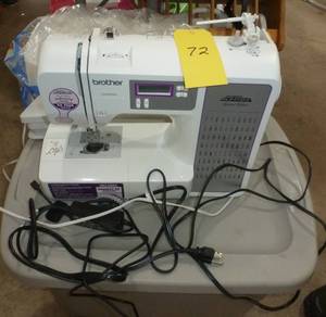 lot 72 image: Like new Brother CE8080PRW sewing machine