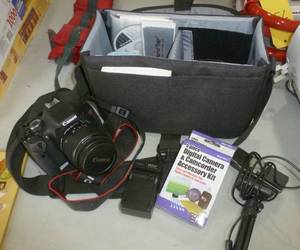 lot 87 image: Canon EOS Rebel T3i digital camera with 18-55 lens