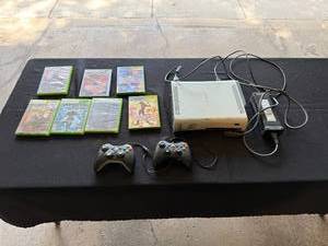 lot 41 image: Xbox 360 Bundle with 7 Games and 2 Controllers