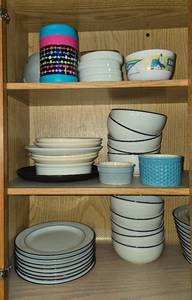 lot 57 image: Assorted Crate & Barrel Dinnerware and Bowls Collection
