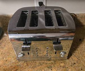 lot 65 image: Used KRUPS 4-Slice Toaster with Chrome Finish