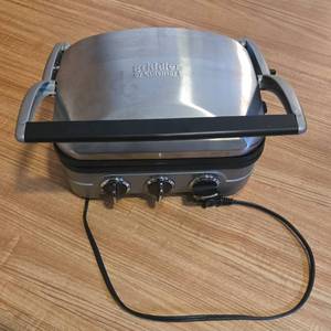 lot 79 image: Cuisinart Griddler Model GR-4N with Adjustable Controls