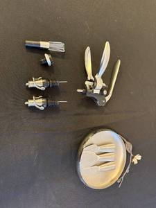 lot 87 image: Assorted Wine and Cheese Accessory Set with Openers and Spreaders