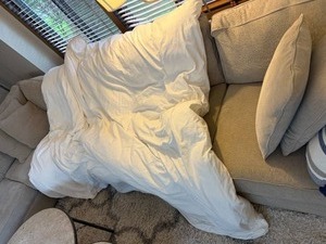 lot 100 image: Coyuchi Organic Cotton Duvet Cover with Button Closure - Couch Not Inc - Duvet Only
