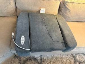 lot 102 image: Sharper Image Heated Massage Cushion - Couch Not Inc - Cushion Only