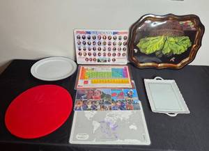 lot 173 image: Assorted Serving Platters and Trays by Andrea by Sadek, Ian Logan, and Crate & Barrel