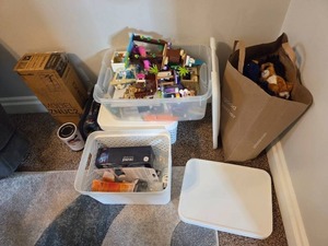 lot 176 image: Collection of LEGO Sets, GE Reveal Bulbs, Beanie Babies, and Sleep Mask