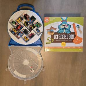 lot 180 image: Make Your Own Dog Treats Kit & Mini Train Toy Collection