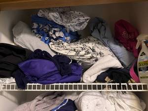 lot 221 image: Collection of Bedding Inc Pottery Barn and Fleece Blankets