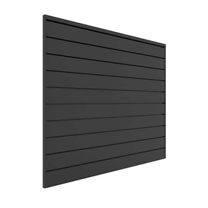 lot 35 image: (3) Proslat PVC Slatwall 4 ft. x 4 ft. Charcoal