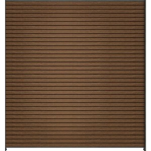 lot 93 image: NewTechWood Ultra Easy Fencing 6 ft. H x 6 ft. W Brazilian Ipe Wood Plastic Composite Horizontal Fence Panel Section with Gray Frame