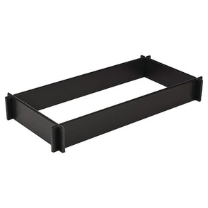 lot 130 image: (4) Vigoro 4 sq. ft. X 2 sq. ft. Black Poly Resin EZ Set Stackable Garden Bed