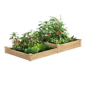 lot 133 image: Greenes Fence 4 ft. x 8 ft. x 10.5 in. Original Cedar Raised Garden Bed