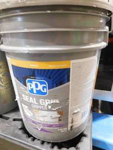lot 39 image: (2 pails) PPG SEAL GRIP Gripper 5 gal. White InteriorExterior Acrylic Primer Sealer