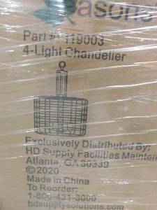lot 51 image: (18) Pallet lot of Chandeliers--