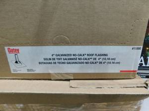 lot 70 image: (18) No-Calk 12 in. x 15 in. Galvanized Steel Vent Pipe Roof Flashing with 4 in. Diameter