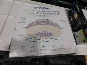 lot 87 image: (3) 8 in. Canless Integrated LED Recessed Light Trim Plasma Air Disinfection H1N1 Certified 120-277V Adjust Color and Lumens