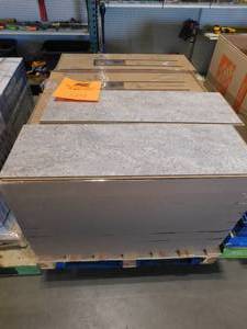 lot 124 image: Marmoleum Cinch Loc Seal Surprising Storm 9.8 mm T x 11.81 in. W x 35.43 in. L Waterproof Laminate Floor Tile 650 sq. ft.