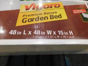 lot 126 image: (2) Vigoro 4 x 4 x 15 Raised Garden Beds.