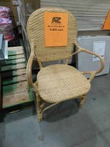 lot 168 image: bali & pari Genna Natural Rattan Dining Chair