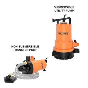 lot 30 image: Everbilt 14 HP 2-in-1 Submersible Utility and Transfer Pump