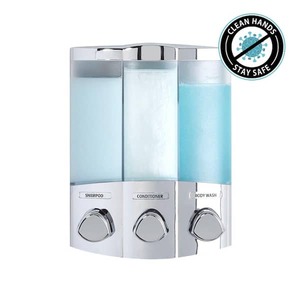 lot 75 image: Better Living Trio Dispenser in Chrome
