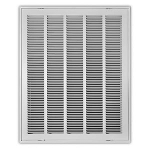 lot 83 image: (2) Everbilt 20 in. x 25 in. Steel Return Air Filter Grille in White