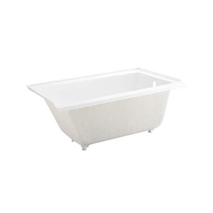 lot 86 image: Swiss Madison Voltaire 60 x 30 in. Acrylic Right-Hand Drain with Integral Tile Flange Rectangular Drop-in Bathtub in white