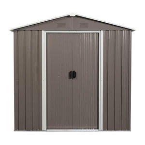 lot 110 image: Storhaus 6.36 ft. W x 4.3 ft. D Outdoor Metal Storage Shed Gray with Double Door (23.55 sq. ft.)