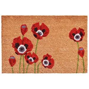 lot 115 image: Calloway Mills Red Poppies Door Mat 24 in. x 36 in.