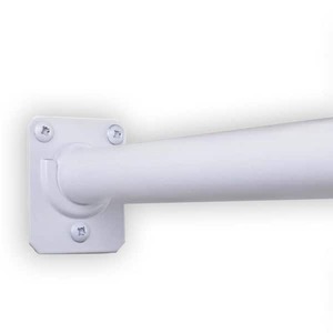 lot 118 image: Closet Pro 96 in. to 120 in. White Heavy-Duty Steel Adjustable Hanging Closet Rod