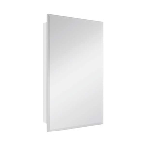 lot 127 image: Glacier Bay 16 in. W x 26 in. H Rectangular Wood Composite Medicine Cabinet with Mirror