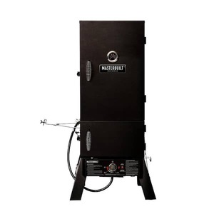 lot 146 image: Masterbuilt 30 in. Dual Fuel Propane Gas and Charcoal Smoker in Black, 731 sq. in. of Cooking Space