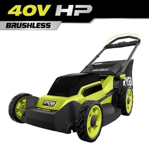 lot 149 image: RYOBI 40V HP Brushless 20 in. Cordless Battery Walk Behind Push Lawn Mower (Tool Only)