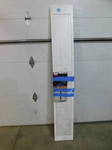lot 100 image: Veranda 24 in. x 80 in. LouverPanel Pine White Interior Closet Bi-fold Door