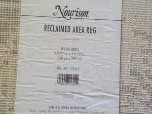 lot 19 image: Nourison Reclaimed 7 ft 10 x 9 ft ...