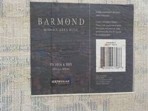 lot 24 image: Barmond Area Rug 7 ft 10 x 10 ft- ...