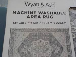 lot 37 image: Wyatt and Ash 5 ft 3 x 7 ft 5 Was...