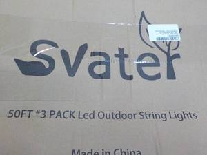 lot 65 image: Svater 50 ft 3 pack LED Outdoor Str...