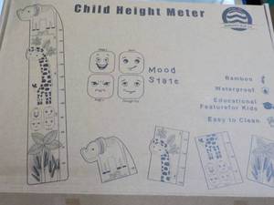 lot 99 image: Child Height Meter Bamboo Waterproo...