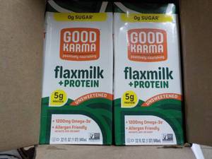 lot 106 image: 6 Good Karma Flax milk and Protein ...