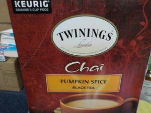 lot 118 image: 24 Keurig Chai Pumpkin Spice Black ...