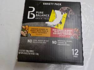 lot 140 image: Variety Pack Pure Balance Dog Food...